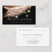 Makeup Artist Event Lasht Stylist Roos Gold Afsprakenkaartje (Voorkant / Achterkant)