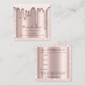 Makeup Artist Event Planner Black Pink Drives VIp Afsprakenkaartje (Voorkant / Achterkant)