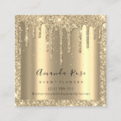 Makeup Artist Event Planner Champagne Gold Drivers Afsprakenkaartje (Voorkant)