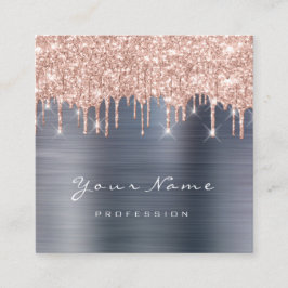 Makeup Artist Event Planner Glitter Spark Gray Gre Vierkante Visitekaartje