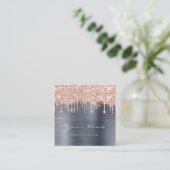 Makeup Artist Event Planner Glitter Spark Gray Gre Vierkante Visitekaartje (Staand voorkant)