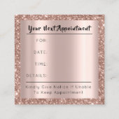 Makeup Artist Event Planner Roos Eyelashes Afsprakenkaartje (Achterkant)