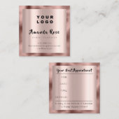 Makeup Artist Event Planner Roos Eyelashes Logo Afsprakenkaartje (Voorkant / Achterkant)