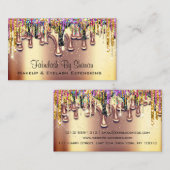Makeup Artist Event Planner Weddenschap Drift Gold Visitekaartje (Voorkant / Achterkant)