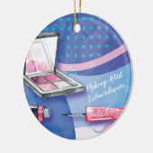 Makeup Artist Extraordinaire Beauty Stylist Keramisch Ornament (Links)