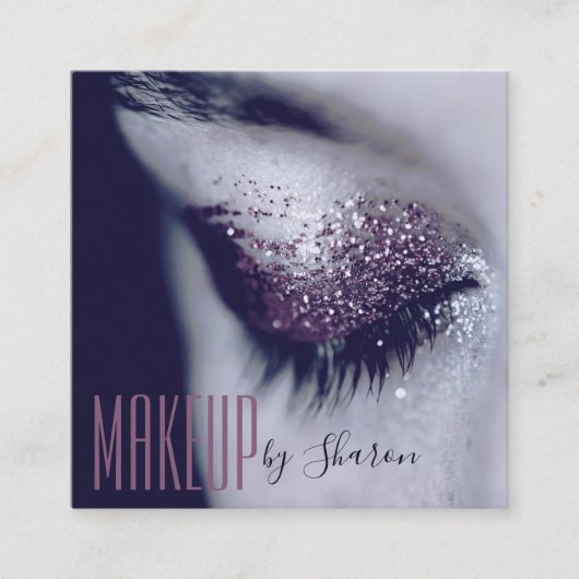 Makeup Artist Eye Grey Visitekaartje (Voorkant)