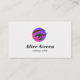 Makeup Artist Eye Lashes Logo Visitekaartje