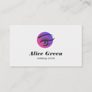 Makeup Artist Eye Lashes Logo Visitekaartje