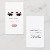 Makeup Artist Eye Lashes Roos Eyebrow Blush Lips Visitekaartje (Voorkant / Achterkant)