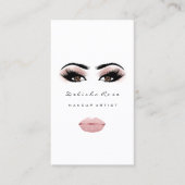 Makeup Artist Eye Lashes Roos Eyebrow Blush Lips Visitekaartje (Voorkant)