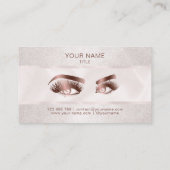 Makeup Artist Eyebrow Eyes Lashes Roos Gold Klantenkaartje (Achterkant)