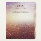 Makeup Artist Eyebrow Eyes Lashes Roos Gold Planner (Achterkant)