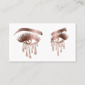 Makeup Artist Eyebrow Eyes Lashes Roos Gold Visitekaartje (Voorkant)