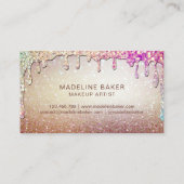 Makeup Artist Eyebrow Eyes Lashes Roos Gold Visitekaartje (Achterkant)