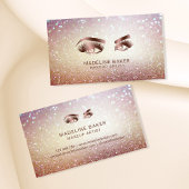 Makeup Artist Eyebrow Eyes Lashes Roos Gold Visitekaartje