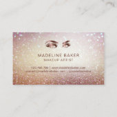 Makeup Artist Eyebrow Eyes Lashes Roos Gold Visitekaartje (Achterkant)