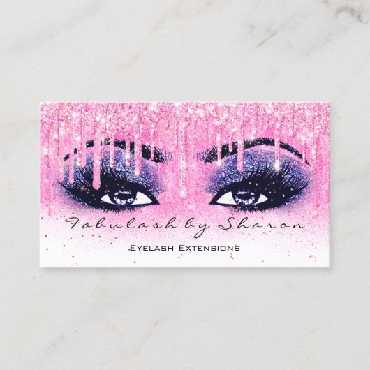 Makeup Artist Eyebrow Lash Glitter Drip Navarro Ro Visitekaartje (Voorkant)