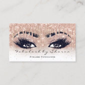 Makeup Artist Eyebrow Lash Glitter Drip Spark Ombr Visitekaartje (Voorkant)