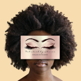 Makeup Artist Eyebrow Lashes Blush Glitter Blush Visitekaartje