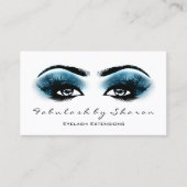 Makeup Artist Eyebrow Lashes Extension Blue Marine Visitekaartje (Voorkant)