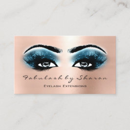 Makeup Artist Eyebrow Lashes Extension Roos Blue Visitekaartje