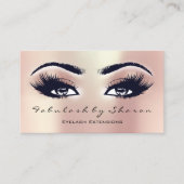Makeup Artist Eyebrow Lashes Extension Roos Pearl Visitekaartje (Voorkant)