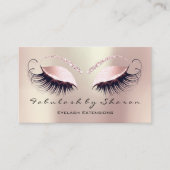 Makeup Artist Eyebrow Lashes Extension Roos Social Visitekaartje (Voorkant)