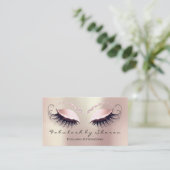 Makeup Artist Eyebrow Lashes Extension Roos Social Visitekaartje (Staand voorkant)
