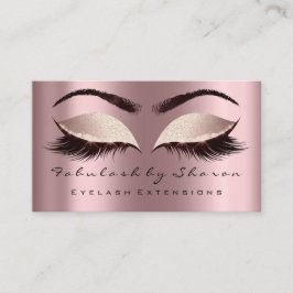 Makeup Artist Eyebrow Lashes Social Glitter Roos Visitekaartje