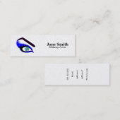 Makeup Artist/Eyebrow Waxing Mini Visitekaartje (Voorkant / Achterkant)