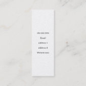 Makeup Artist/Eyebrow Waxing Mini Visitekaartje (Achterkant)