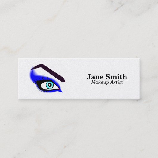 Makeup Artist/Eyebrow Waxing Mini Visitekaartje (Voorkant)