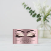 Makeup Artist Eyebrows Lashes Roos Social Visitekaartje (Staand voorkant)