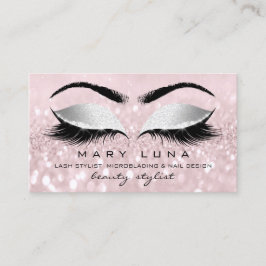 Makeup Artist Eyebrows Lashes Roze Gray Social Visitekaartje