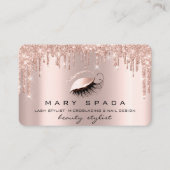 Makeup Artist Eyebrows Lashes Roze Roze Brows Visitekaartje (Voorkant)