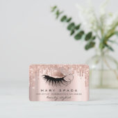 Makeup Artist Eyebrows Lashes Roze Roze Brows Visitekaartje (Staand voorkant)