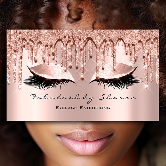 Makeup Artist Eyelash 3D Effect Glitter Drijft Roo Visitekaartje
