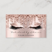 Makeup Artist Eyelash 3D Effect Glitter Drijft Roo Visitekaartje (Voorkant)