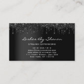 Makeup Artist Eyelash Black Drip Professional Logo Visitekaartje (Achterkant)