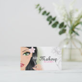 Makeup Artist Eyelash Curler Grey Visitekaartje (Staand voorkant)