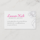 Makeup Artist Eyelash Curler Grey Visitekaartje (Achterkant)