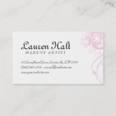 Makeup Artist Eyelash Curler Roze Visitekaartje (Achterkant)