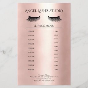Makeup Artist Eyelash Extensions beidseitig Flyer