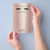 Makeup Artist Eyelash Extensions beidseitig Flyer (Hand)