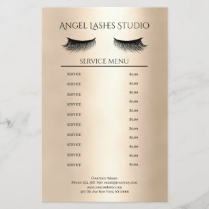 Makeup Artist Eyelash Extensions beidseitig Flyer