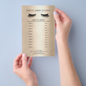 Makeup Artist Eyelash Extensions beidseitig Flyer (Hand)
