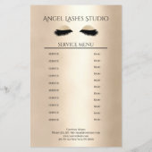 Makeup Artist Eyelash Extensions beidseitig Flyer (Achterkant)