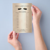 Makeup Artist Eyelash Extensions beidseitig Flyer (Hand)