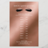 Makeup Artist Eyelash Extensions beidseitig Flyer (Achterkant)