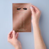 Makeup Artist Eyelash Extensions beidseitig Flyer (Hand)
